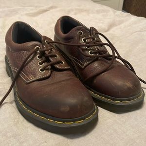 Men’s Dr. Martins. Size 8. Color brown. Used and scuffed up, but can be fixed.